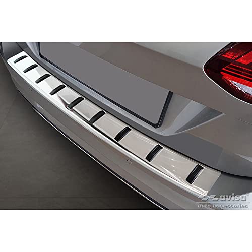 Avisa Protezione Paraurti Posteriore In Acciaio Inox Compatibile Con Volkswagen Golf Vii Variant Facelift 2017-2019 (Incl. R-Line) 'Strong Edition'