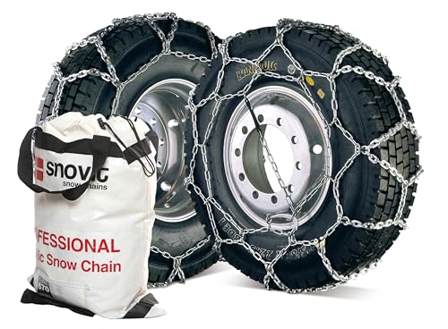Snovit Truck E-3000, Taglia 580. Catena Da Neve In Metallo Camion E Autobus. Certificazione Tüv E Önorm. Set Da 2 Pezzi.