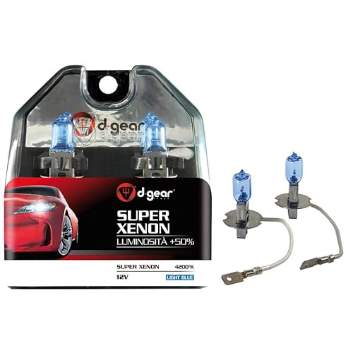 D-Gear 1193349 Lampadine Super H3 55W +50%, Azzurro, 2 Pezzi