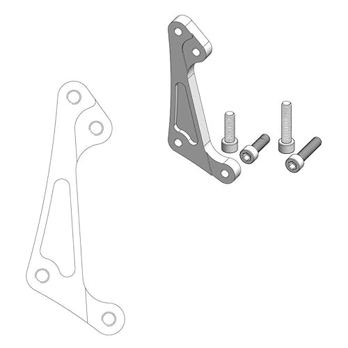 Moto Master Adattatore Staffa Per Pinza Supermoto Racing 300Mm