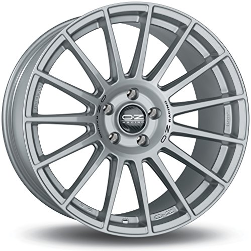 Oz Superturismo Dakar Argento Opaco Nero Lettering 8.5 X 20 Et45 5 X 112 Foro Mozzo 79 Cerchi In Lega