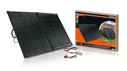 Osram Batterycharge Solar 200W, Pannello Solare Portatile Per Alimentazione Off-Grid, Mantenitore Di Carica, Pannello Solare Pieghevole Con Supporto I
