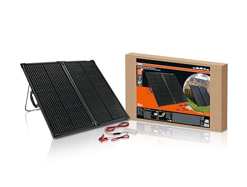 Osram Batterycharge Solar 100W, Pannello Solare Portatile Per Alimentazione Off-Grid, Mantenitore Di Carica, Pannello Solare Pieghevole Con Supporto I