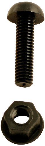 Connect 31532 Nylon 1" Bolt & Nut Number Plate Fixings, Black 100Pc
