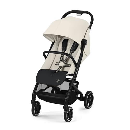 Cybex Beezy Blk B/Canvas White-Light Beige Pu1