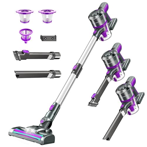 Cordless Vacuum Cleaner, 25Kpa Powerful Cordless Stick Vacuum With Self-Standing Iruthhhkgn51