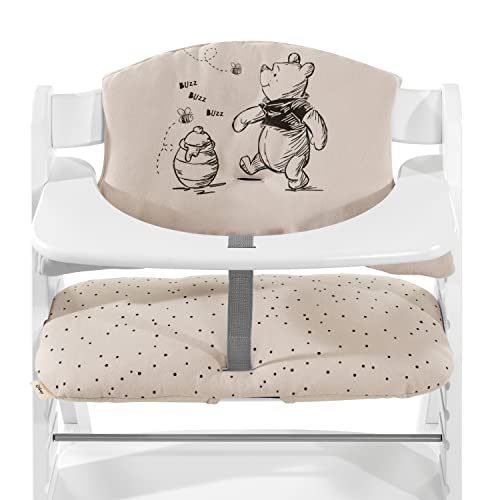 Hauck Highchair Pad Select, Disney Winnie The Pooh Beige Jersey - Cuscino Per Bambini 6-36 Mesi - Accessorio Compatibile Con Seggiolone Pappa Alpha+,