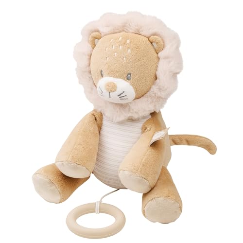 Nattou Musical Cuddly Lion Flo, Oli, Ernest, 27 Cm, Ernest Brown