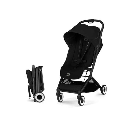 Cybex - Poussette Ultra Compacte Et Confortable - Orfeo - 4 Roues - Magic Black