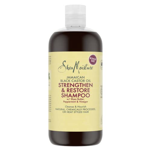 Shea Moisture, Shampoo Rinforzante E Riparatore, A Base Di Olio Di Ricino Nero Giamaicano, 506 Ml