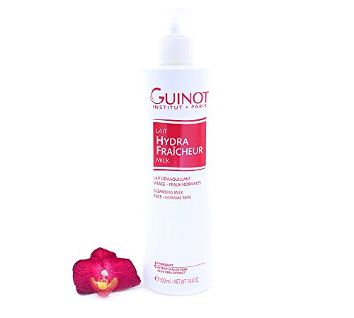 Guinot Lait Hydra Fraicheur - Refreshing Cleansing Milk 500Ml /W Pump (Salon Size)