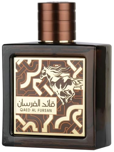 Lattafa Qaed Al Fursan Untamed - Sweet, Warm & Spicy, Amber, Aromatic - Eau De Parfum Long-Lasting Fragrance For Unisex, 3.04 Ounce / 90 Ml