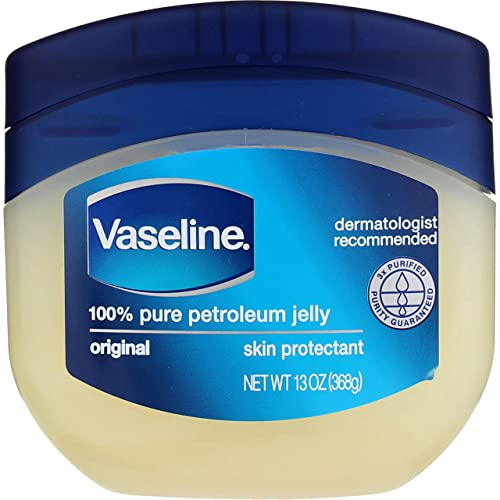 Vaseline Gelatina Di Petrolio Pura Al 100%, 12 Once (Confezione Da 2)