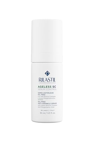 Rilastil Ageless Sc Sebum Control - Siero Antirughe Oil Free Con Alfa Bioma Complex E Acido Poliglutammico, 30 Ml