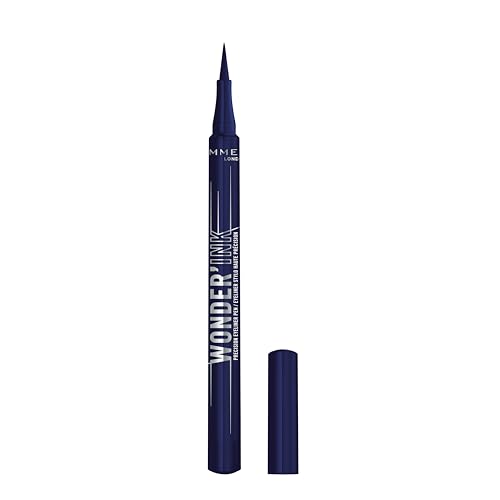 Rimmel Wonder'Ink, 003 Aquatic Aria, Eyeliner, Eyeliner Di Precisione In Penna, Eyeliner Opaco, Finish Opaco, Altamente Pigmentato, Tenuta Che Dura Tu