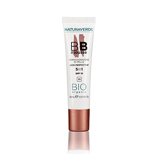 Naturaverde | Bio Make Up - Bb Mousse Skin Perfector 5 In 1, Beauty Balm Mousse Viso Con Aloe E Vitamina E, Mousse Idratante Per Perfezionatore Di Pel