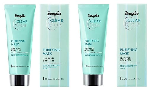 Douglas Maschera Clear Focus Purifying Lime Pearl & Tea Tree 75 Ml Tubo