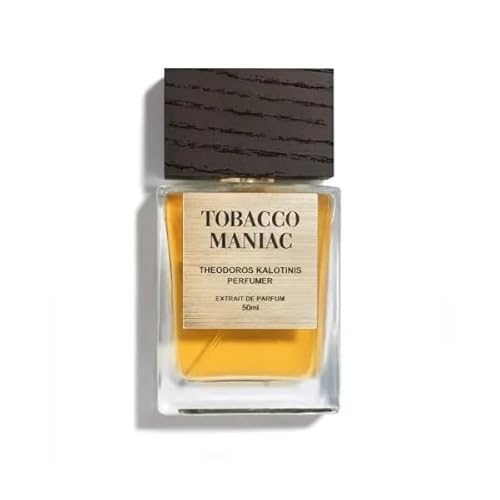 Theodoros Kalotinis Tobacco Maniac – Extrait De Parfum Spray 50 Ml – Profumo Unisex – Profumo Di Lunga Durata Con Vaniglia, Patchouli, Miele, Tabacco