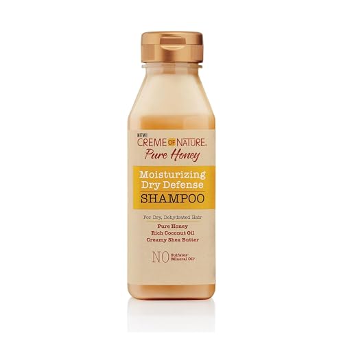 Creme Of Nature Pure Honey Moisturizing Dry Defense Shampoo, Idratante Per Capelli Secchi Al Miele, 350 Ml