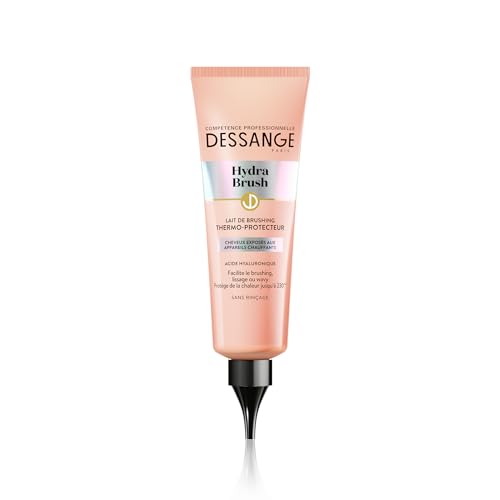 Dessange - Termoprotettivo Brushing Latte - Formula Arricchita Con Acido Ialuronico - Per Tutti I Tipi Di Capelli - Hydra Brush - 125 Ml