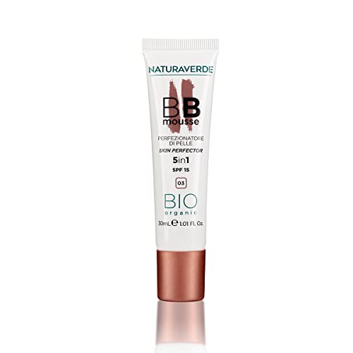 Naturaverde | Bio Make Up - Bb Mousse Skin Perfector 5 In1, Beauty Balm Mousse Viso Con Aloe E Vitamina E, Mousse Idratante Per Perfezionatore Di Pell