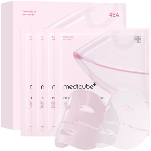 Medicube Salmon Dna Pdrn Maschera In Gel Di Gelatina Di Collagene Rosa | Maschera Per Il Viso Durante La Notte Per La Pelle Bagliore Di Vetro - Elasti