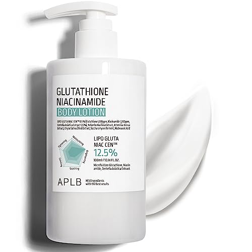 Aplb Glutathione Niacinamide Body Lotion | Lipo Gluta Niac Cen™ 12.5% 10.14 Fl.Oz/Korean Skincare, Long Lasting Hydration, Revitalize For Gentle And I