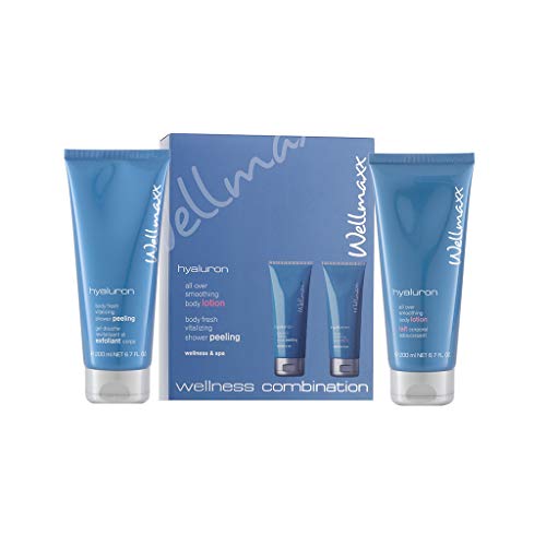 Set Wellmaxx Hyaluron Body Lotion 200 Ml + Gel Doccia Esfoliante 200 Ml