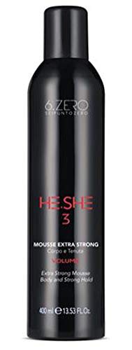 6.Zero He.She Mousse Extra Strong Corpo E Tenuta 400Ml