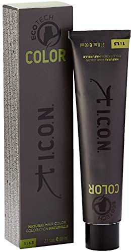 I.C.O.N. Ecotech Color Natural Color Colorazione Permanente, Unisex, 6.24 Hazelnut - 60 Ml
