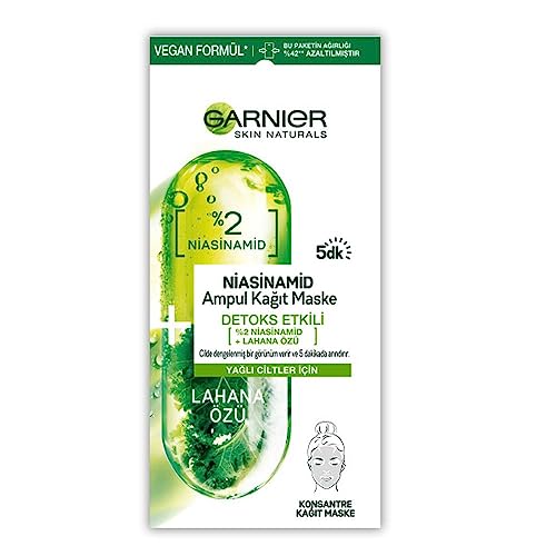 Niacinamide Detox Effetto Lampadina Carta Maschera