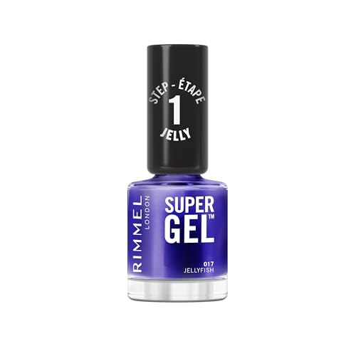 Rimmel Super Gel Jelly Gloss, 017 Jelly Fish, Smalto A Lunga Tenuta, Applicazione Facile, Manicure Effetto Gel, Resistente Alle Scheggiature, Formula