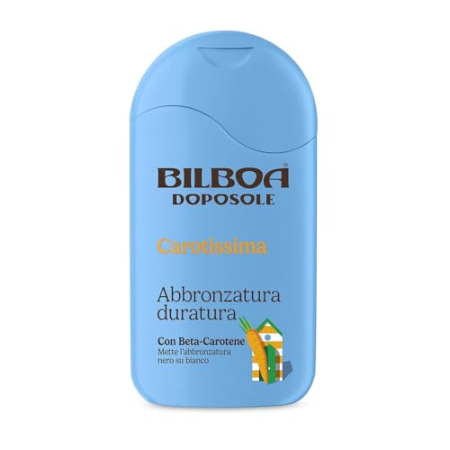 Bilboa, Doposole Carotissima, Abbronzatura Duratura Con Beta-Carotene, Mette L'Abbronzatura Nero Su Bianco, Dermatologicamente Testato - 200 Ml