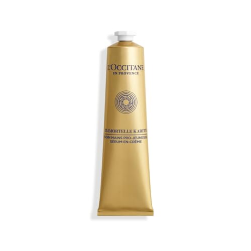 L'Occitane Crema-Siero Per Le Mani All'Immortelle-Karité, 75 Ml, Prodotto In Francia