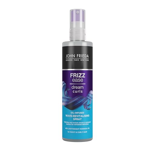 John Frieda Dream Curls - Spray Rivitalizzante Per Riccioli | Definisce, Idrata E Ravviva Istantaneamente I Riccioli | Formula Leggera Senza Peso E Re