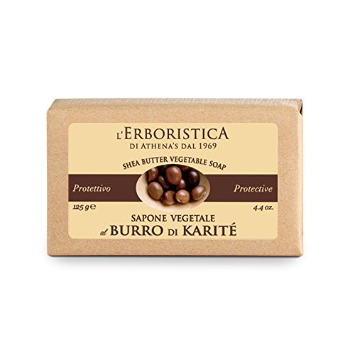 L'Erboristica Athena'S - Sapone Vegetale Al Burro Di Karitè - Sapone Mani Protettivo - 125 Gr