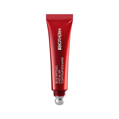 Biotherm Blue Peptides Eyes Lips, Per Tutti I Tipi Di Pelle, Contorno Occhi E Labbra, Pelle Definita E Elastica, Con Peptidi Di Collagene, Caffè Verde