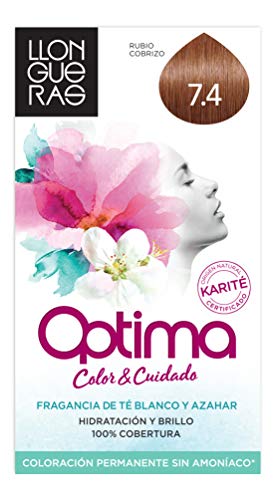 Llongueras Tintura Per Capelli, Optima Hair Colour, 200 Gr, 7.4-Copper