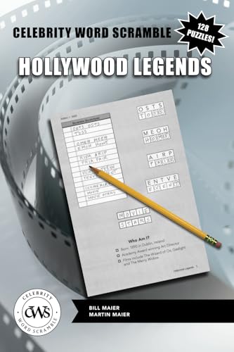 Celebrity Word Scramble Hollywood Legends
