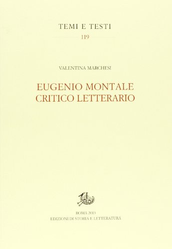 Eugenio Montale Critico Letterario