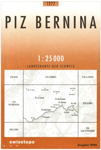 Carte Routière : Piz Bernina: 1277