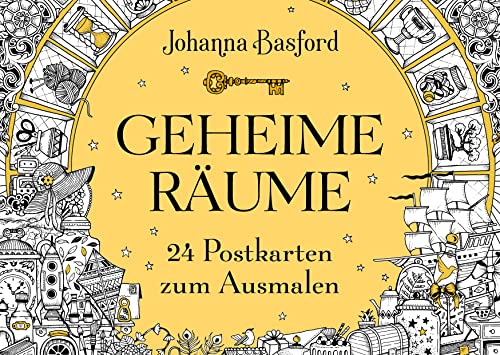 Geheime Räume: 24 Postkarten Zum Ausmalen