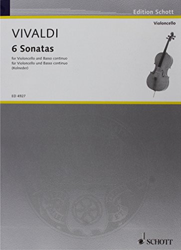 6 Sonatas: For Violoncello And Basso Continuo