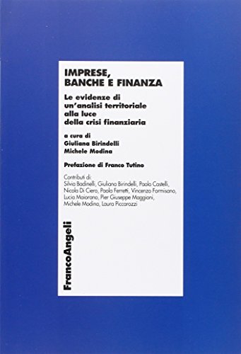 Imprese, Banche E Finanza. Le Evidenze Di Un'Analisi Territoriale Alla Luce Della Crisi Finanziaria