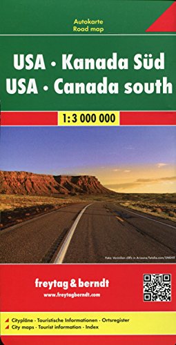 Stati Uniti Canada Sud 1:3.000.000: Wegenkaart 1:4 000 000