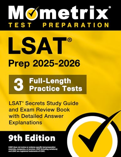 Lsat Prep - Full-Length Practice Tests, Lsat Secrets Study Guide And Exam Review Book With Detailed Answer Explanations: [9Th Edition]