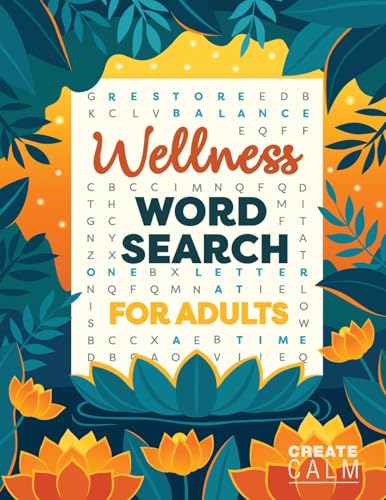Wellness Word Search For Adults: Inspire Healing & Health | Relaxing Puzzle Book For Self Care & Anxiety Relief