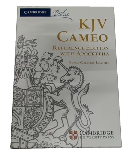 Kjv Cameo Reference Bible With Apocrypha, Black Calfskin Leather, Red-Letter Text, Kj455:Xra Black Calfskin Leather