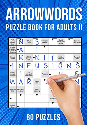 Arrow Word Puzzle Books For Adults: Arrowword Crossword Activity Puzzles Book Ii | 80 Puzzles (Uk Version)