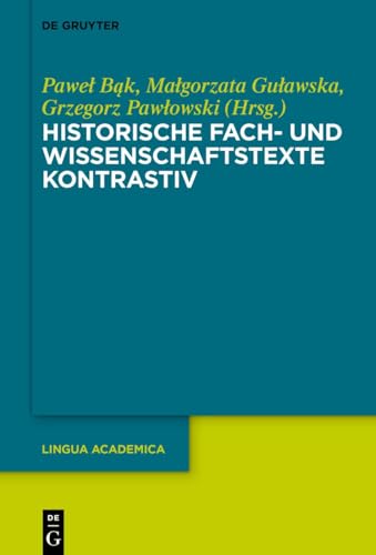 Historische Fach- Und Wissenschaftstexte Kontrastiv: 9